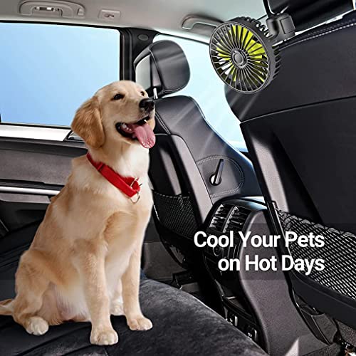 Verilux® USB Fan for Car Back Seat Headrest Mounted 5V Mini with 3 Speed Rotatable Cable Switch Controller for Baby Passengers Plug and Play 3 PCS Verilux® USB Fan for Car Back Seat Headrest Mounted 5V Mini with 3 Speed Rotatable Cable Switch Controller for Baby Passengers Plug and Play 3 PCS